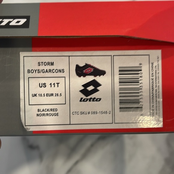 Lotto kids soccer cleats shoes size 11T - Picture 7 of 8